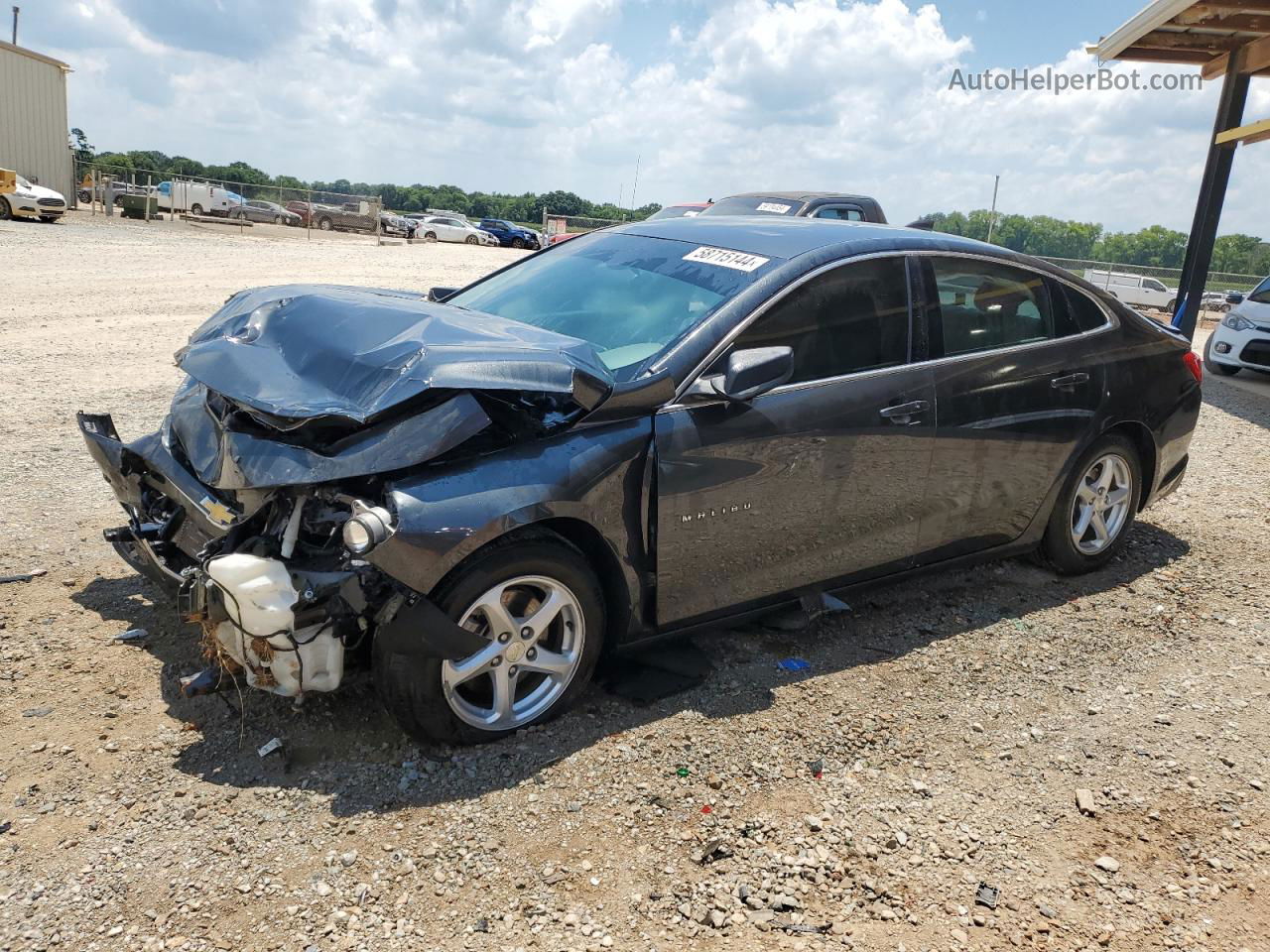 2017 Chevrolet Malibu Ls Серый vin: 1G1ZB5ST3HF104974