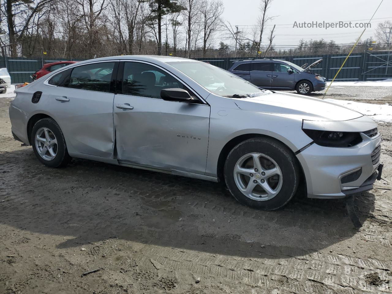 2017 Chevrolet Malibu Ls Silver vin: 1G1ZB5ST3HF139482