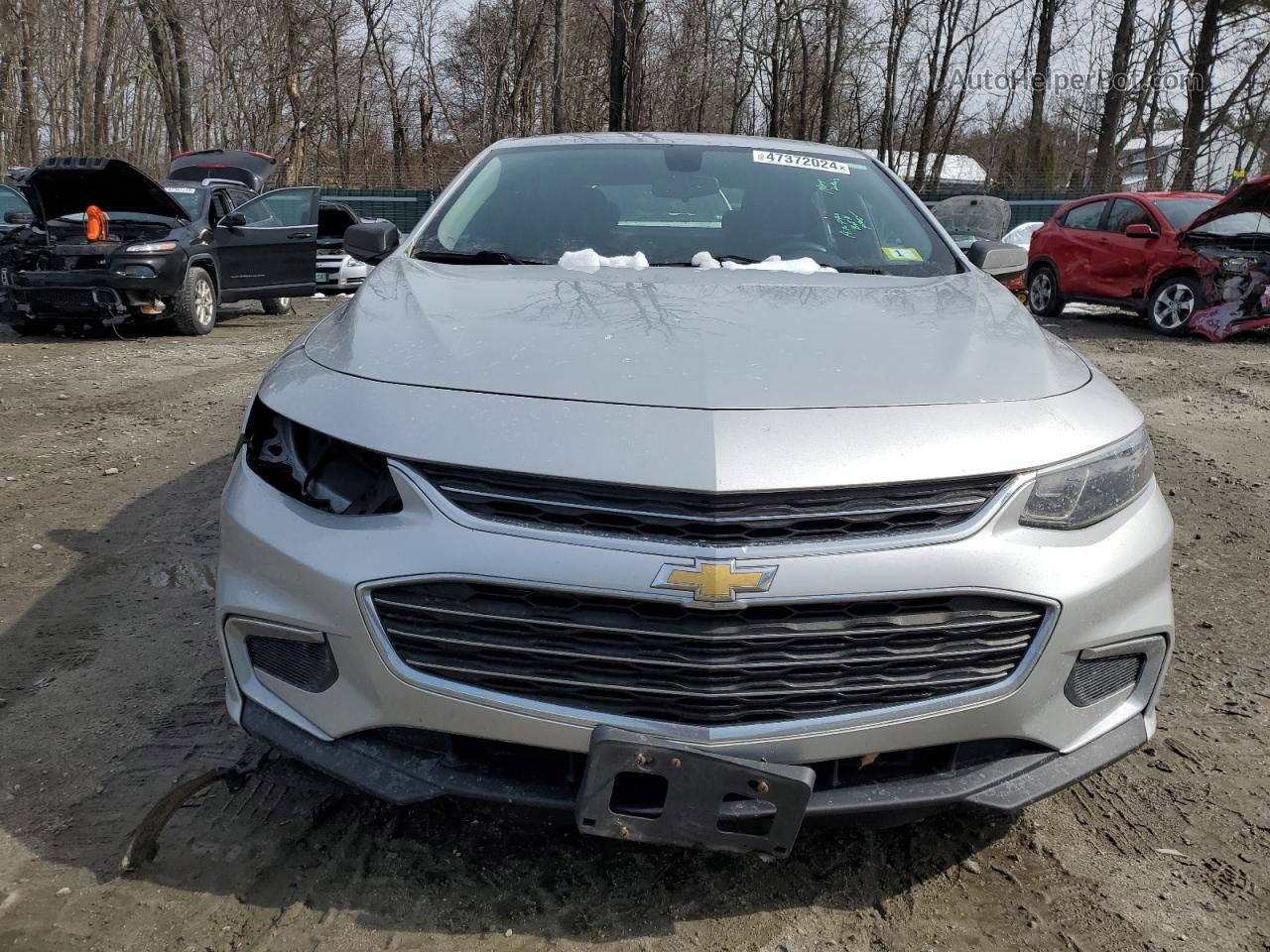 2017 Chevrolet Malibu Ls Silver vin: 1G1ZB5ST3HF139482