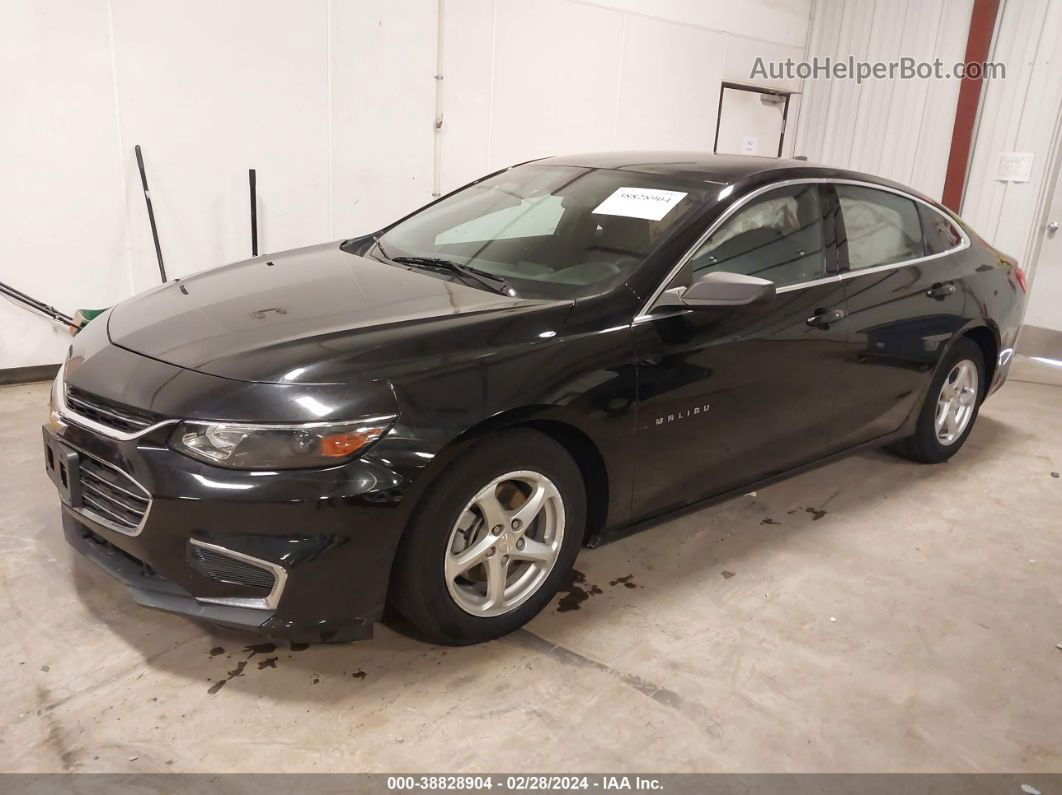 2017 Chevrolet Malibu Ls Black vin: 1G1ZB5ST3HF212902