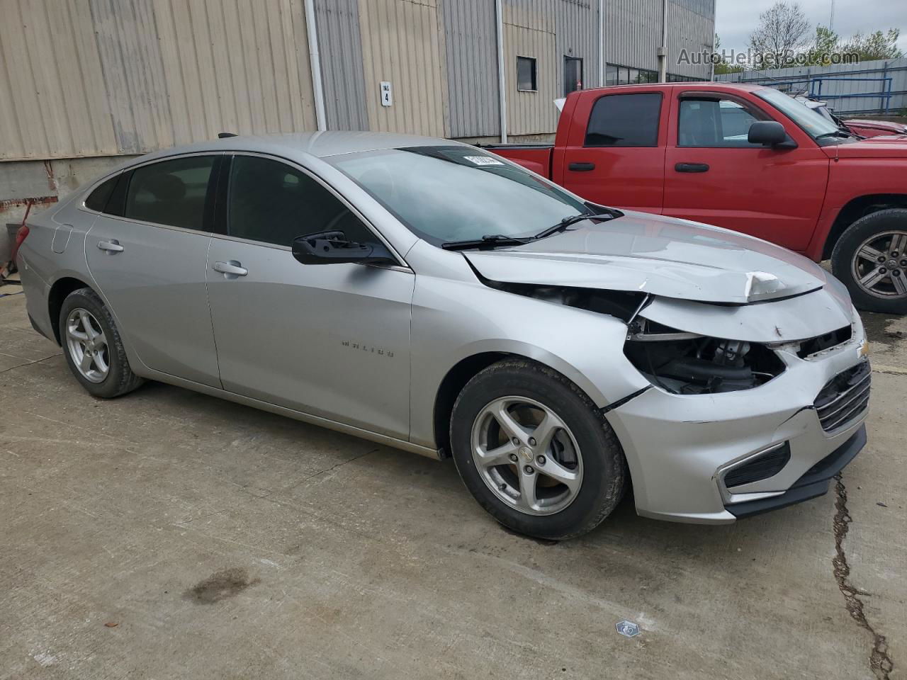 2017 Chevrolet Malibu Ls Silver vin: 1G1ZB5ST3HF231403