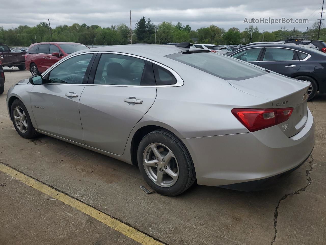 2017 Chevrolet Malibu Ls Silver vin: 1G1ZB5ST3HF231403