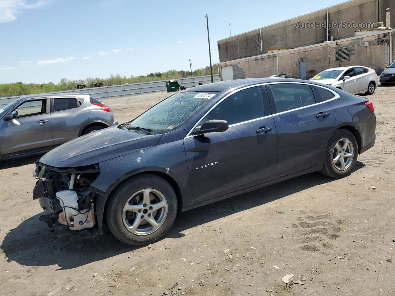 2017 Chevrolet Malibu Ls Blue vin: 1G1ZB5ST3HF253160