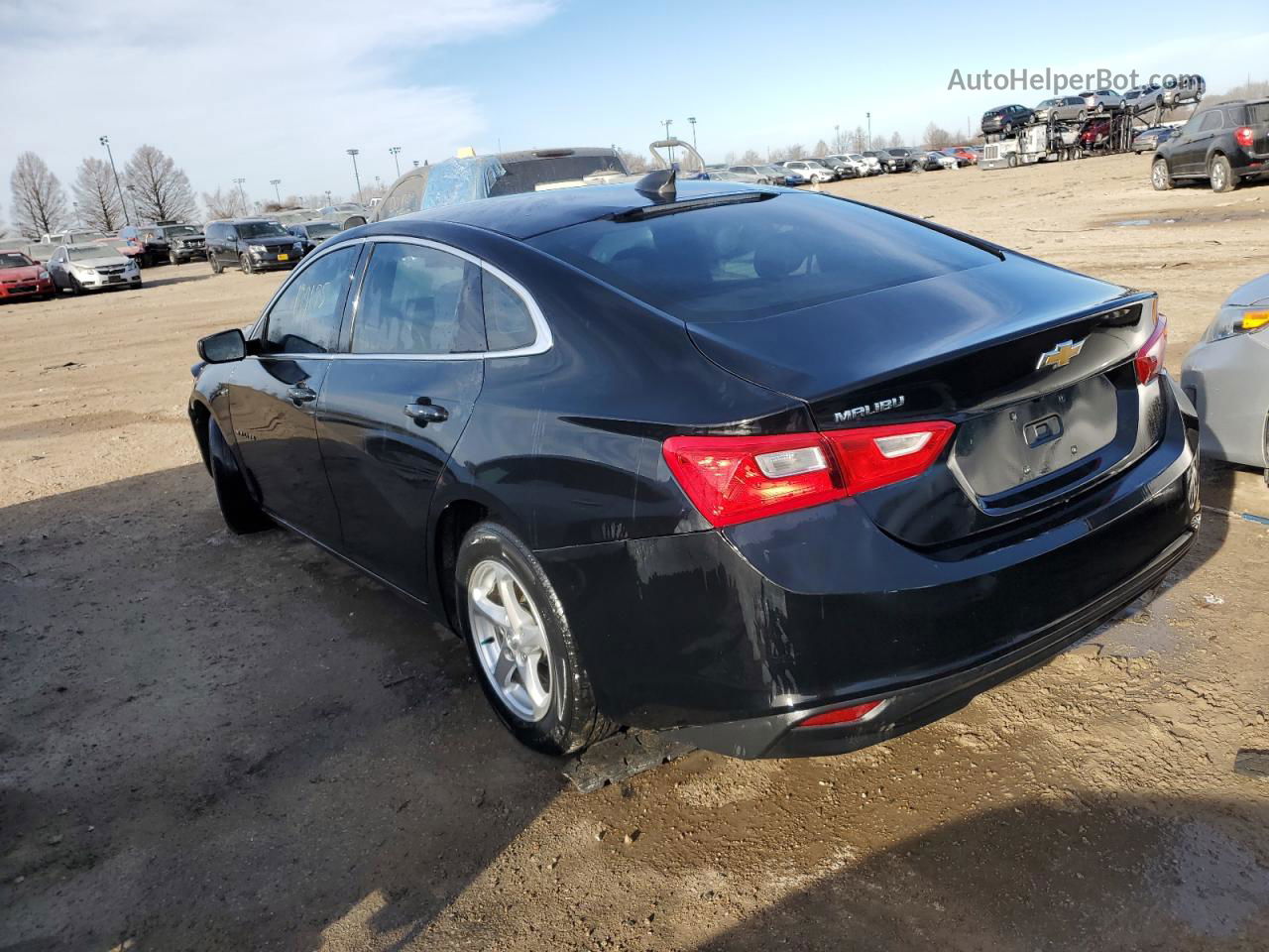 2018 Chevrolet Malibu Ls Black vin: 1G1ZB5ST3JF103734