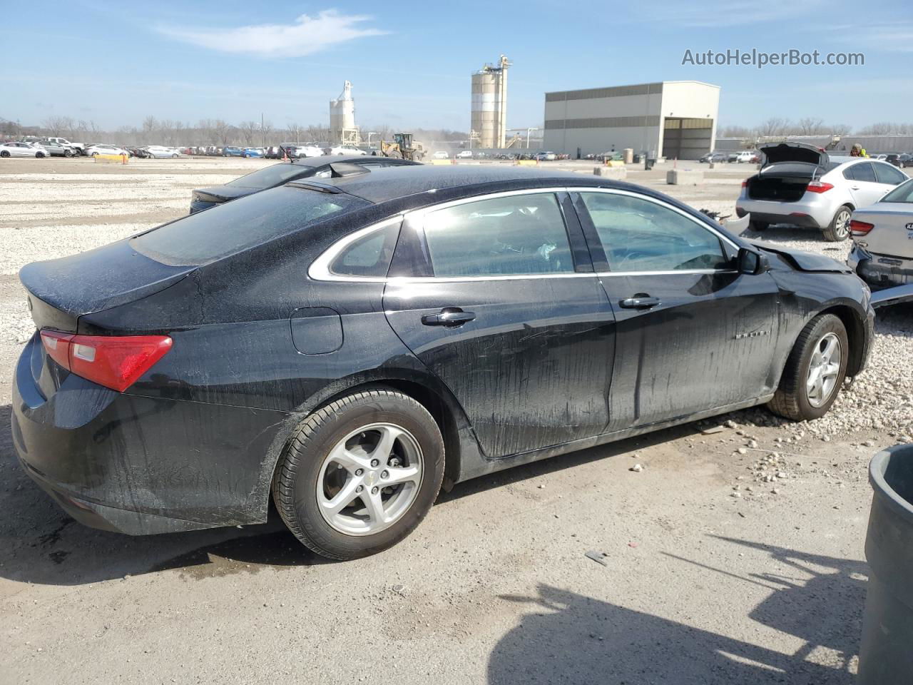 2018 Chevrolet Malibu Ls Black vin: 1G1ZB5ST3JF278663