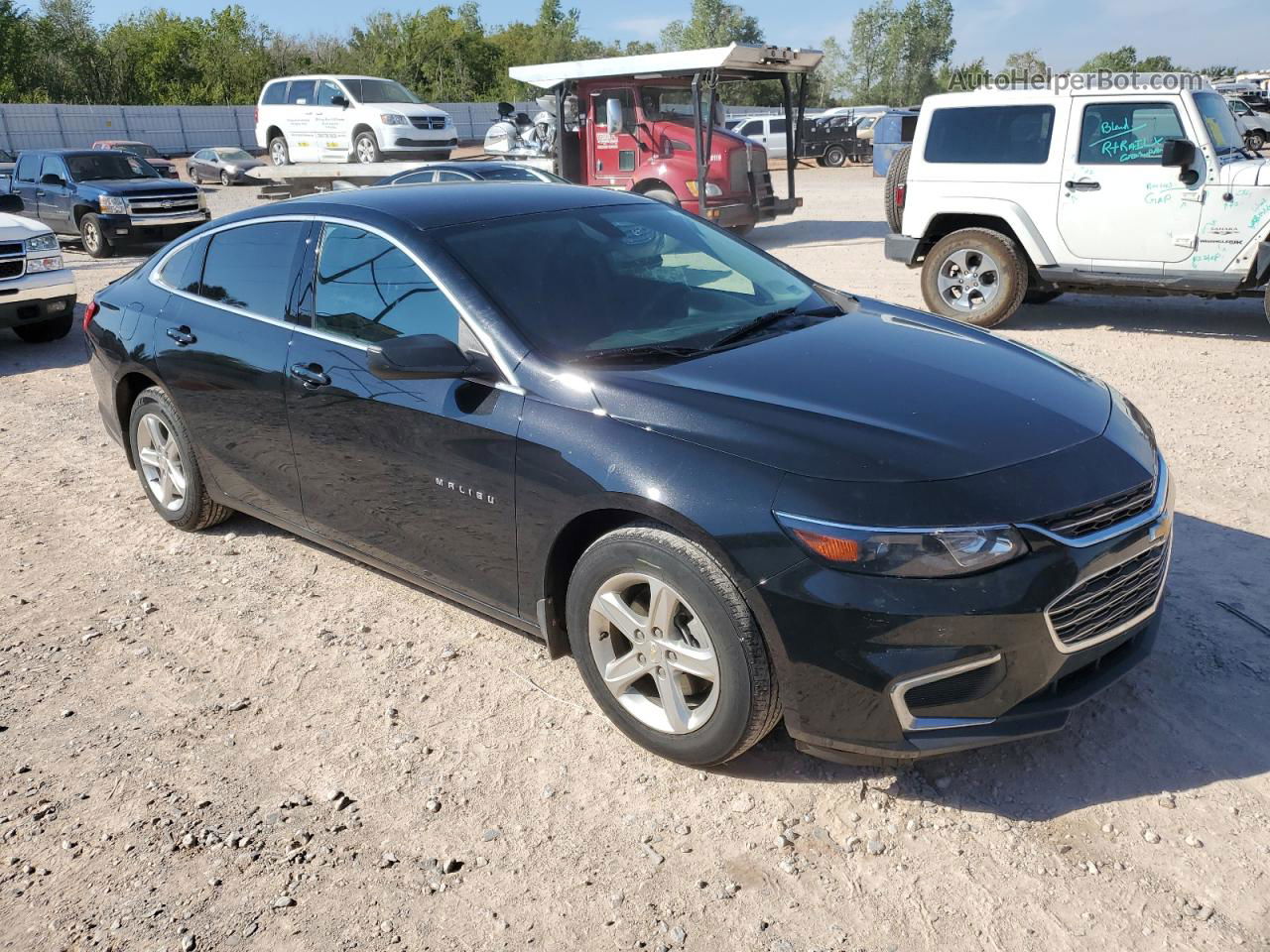 2018 Chevrolet Malibu Ls Черный vin: 1G1ZB5ST3JF292627