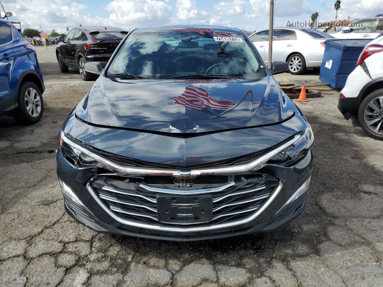 2021 Chevrolet Malibu Ls Gray vin: 1G1ZB5ST3MF038775