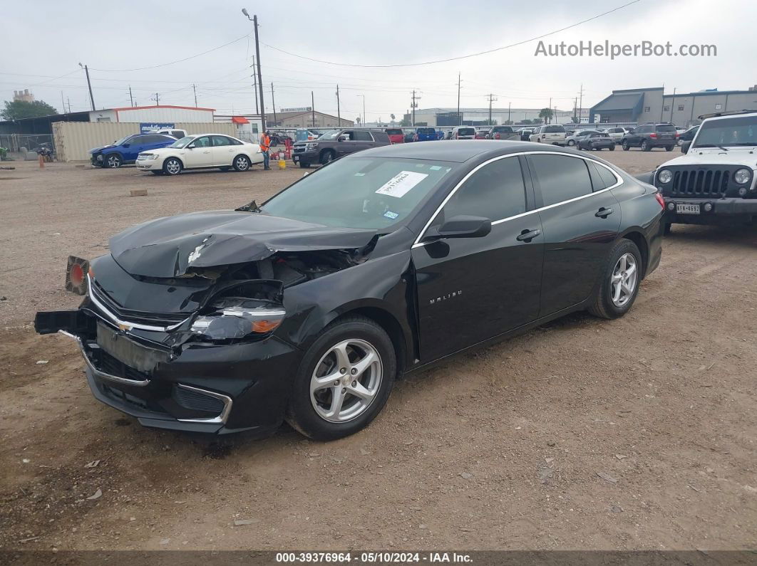 2017 Chevrolet Malibu Ls Black vin: 1G1ZB5ST4HF113411