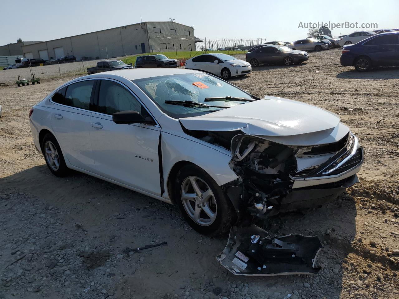 2017 Chevrolet Malibu Ls White vin: 1G1ZB5ST4HF162270