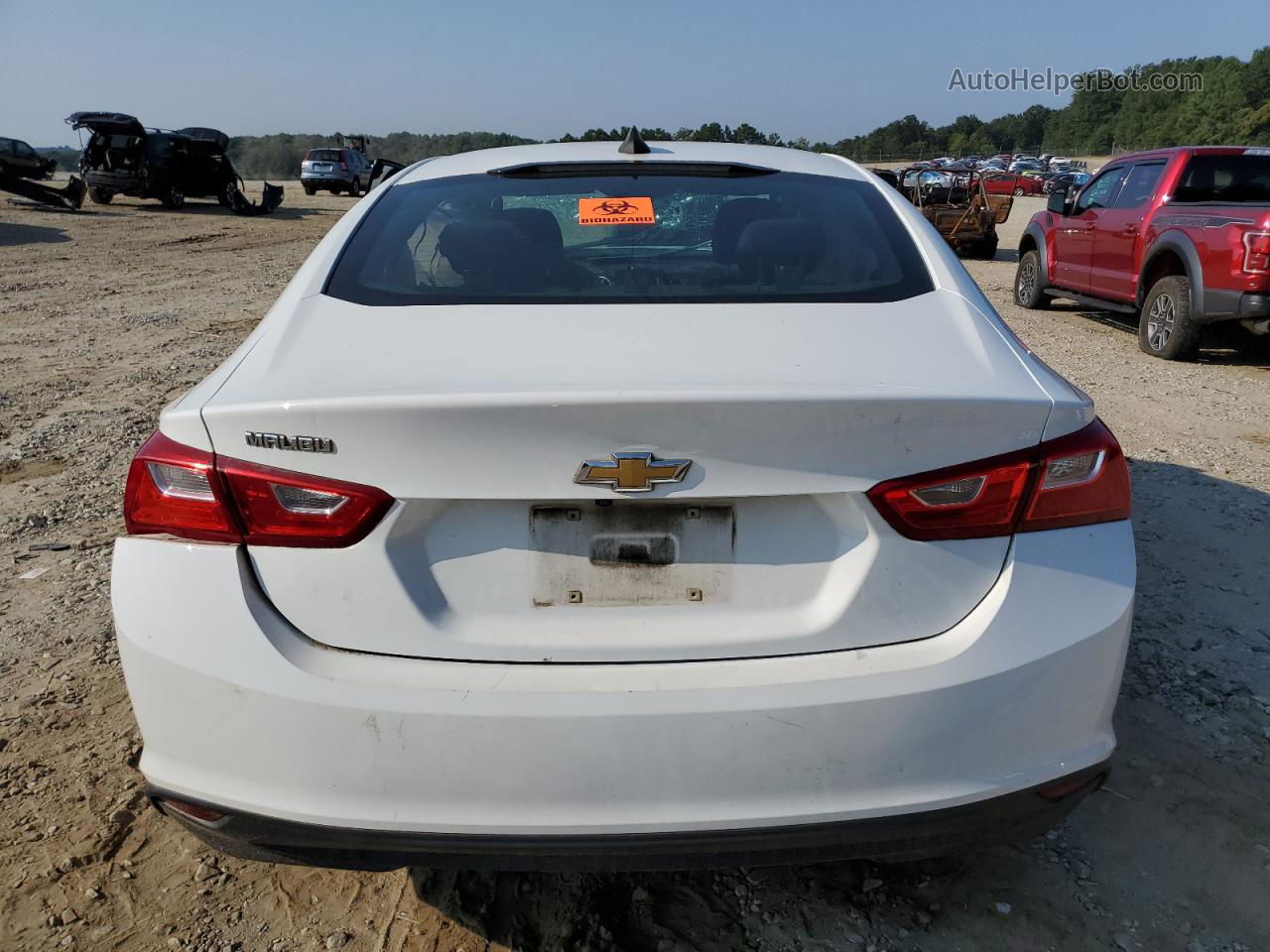 2017 Chevrolet Malibu Ls White vin: 1G1ZB5ST4HF162270