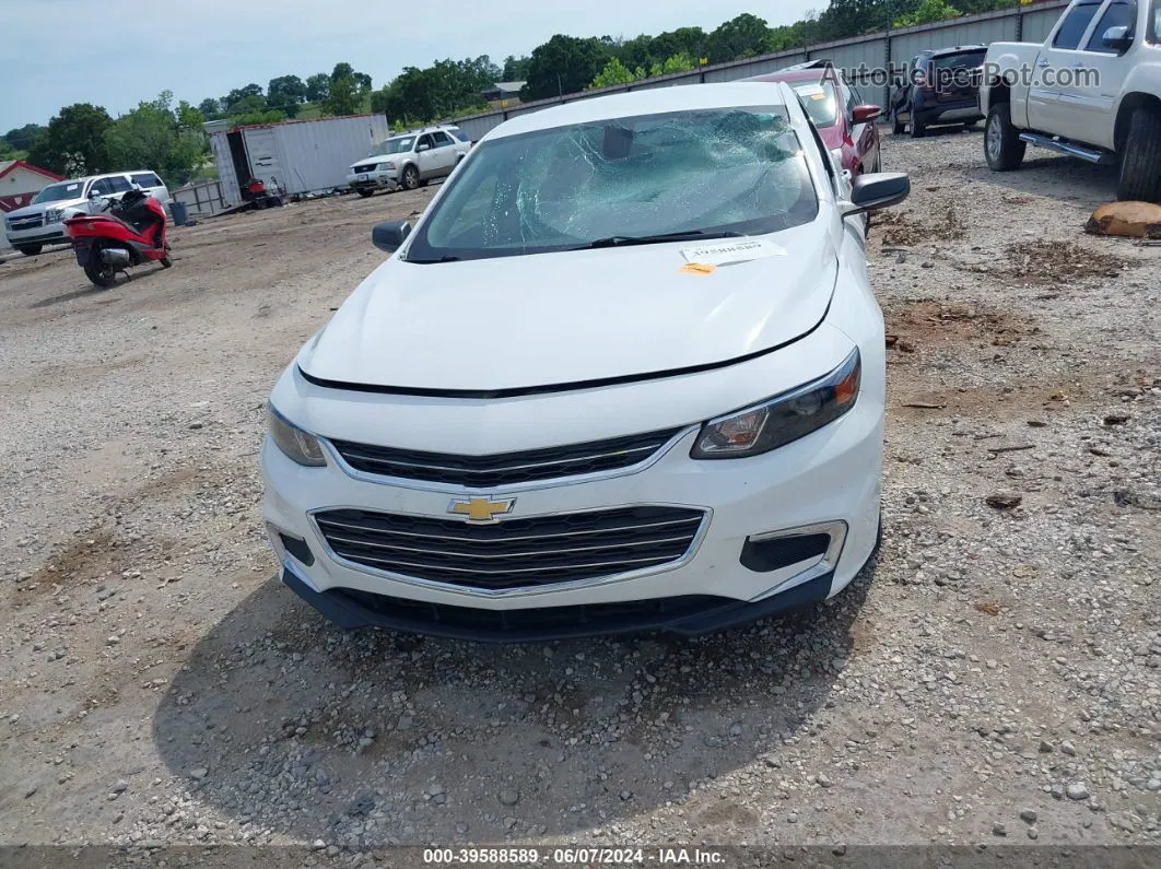 2017 Chevrolet Malibu Ls White vin: 1G1ZB5ST4HF194488