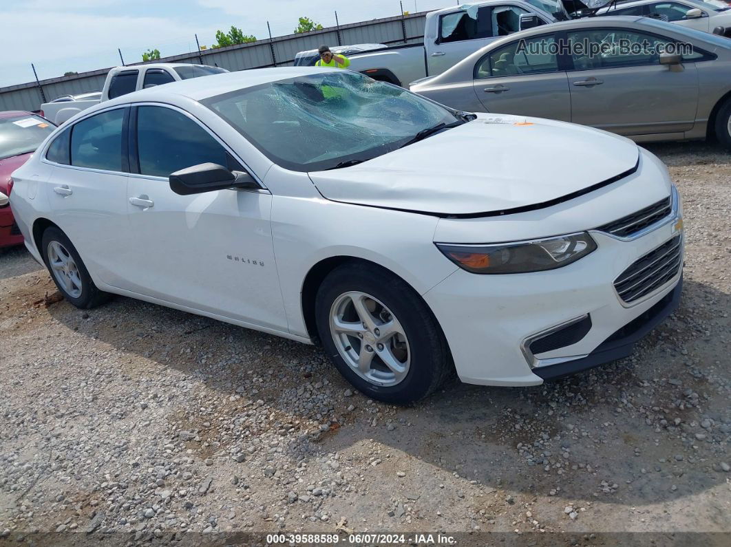 2017 Chevrolet Malibu Ls White vin: 1G1ZB5ST4HF194488