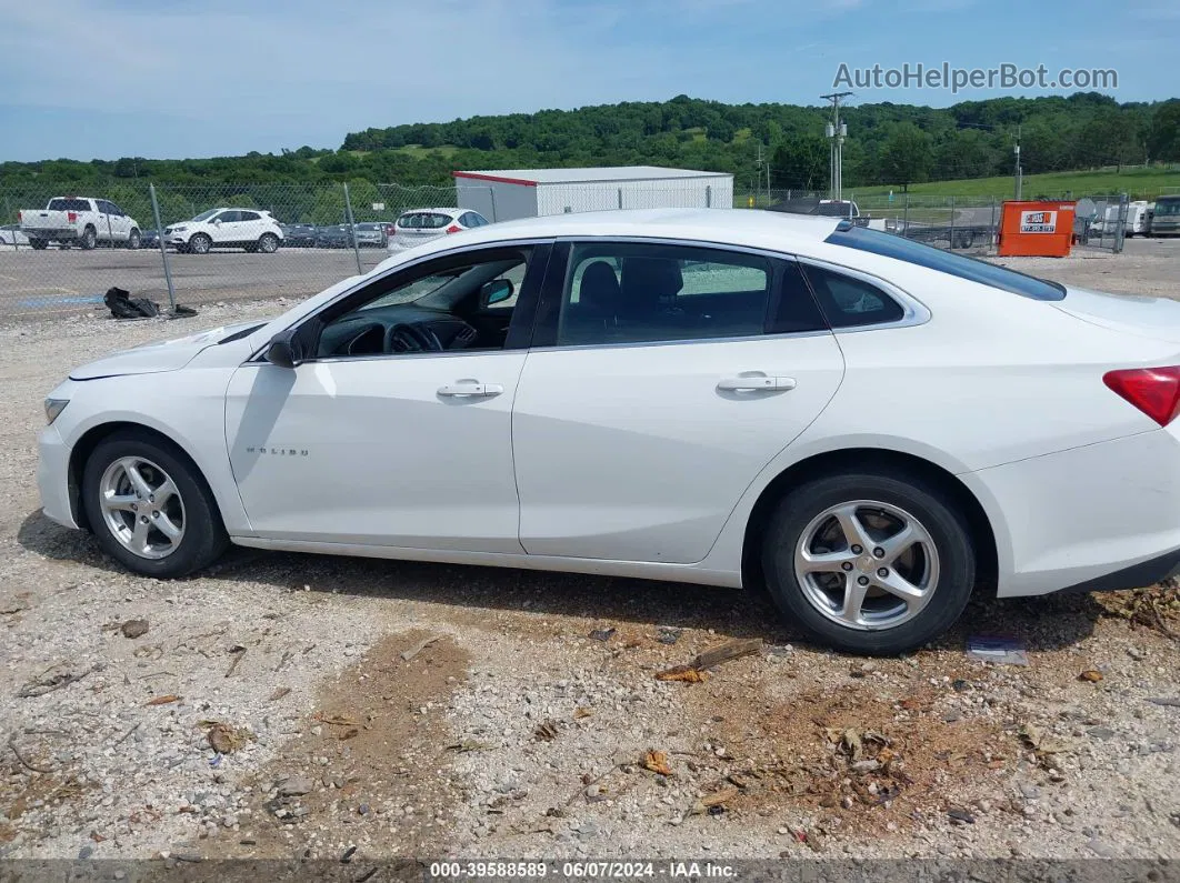 2017 Chevrolet Malibu Ls White vin: 1G1ZB5ST4HF194488