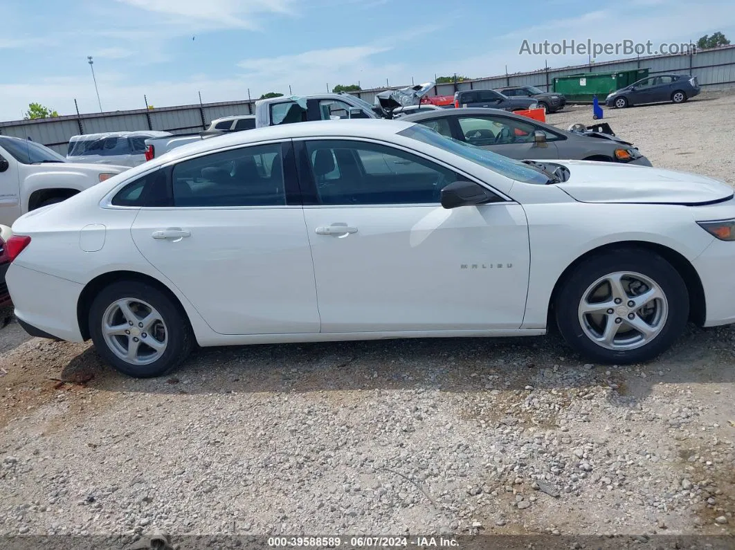 2017 Chevrolet Malibu Ls White vin: 1G1ZB5ST4HF194488