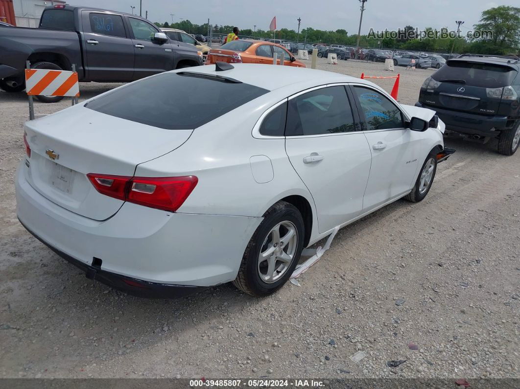 2017 Chevrolet Malibu Ls White vin: 1G1ZB5ST4HF196869