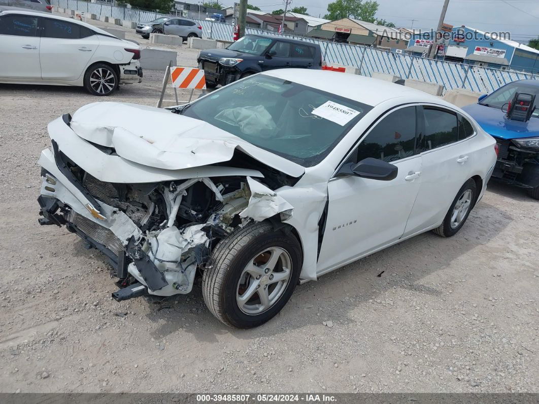 2017 Chevrolet Malibu Ls White vin: 1G1ZB5ST4HF196869