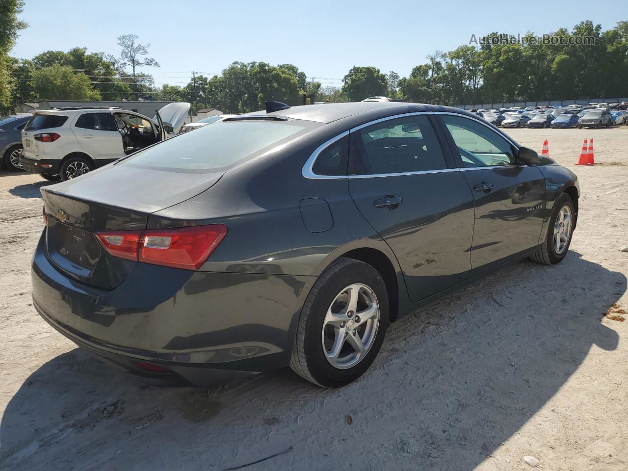 2017 Chevrolet Malibu Ls Gray vin: 1G1ZB5ST4HF228221