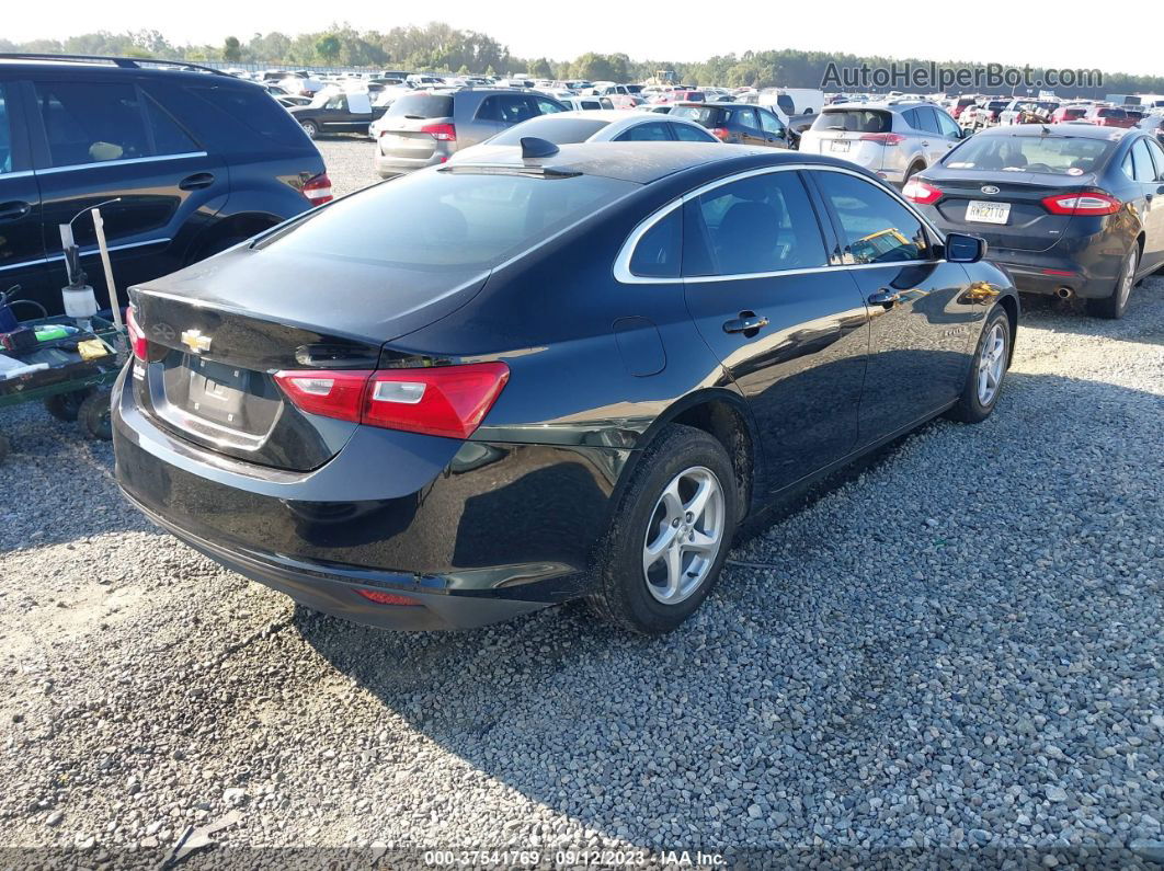 2018 Chevrolet Malibu 1ls Black vin: 1G1ZB5ST4JF117951