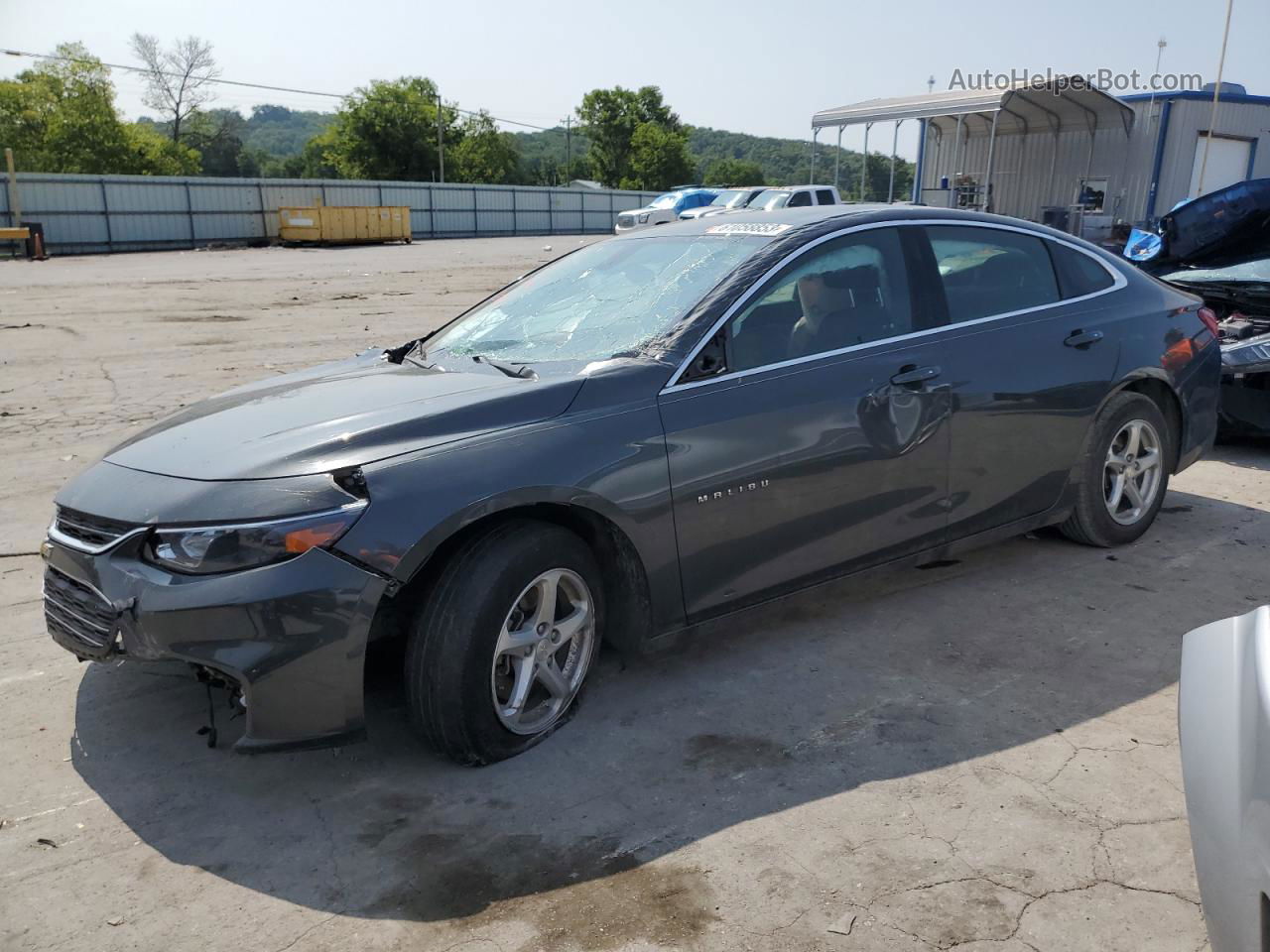 2018 Chevrolet Malibu Ls Charcoal vin: 1G1ZB5ST4JF215846