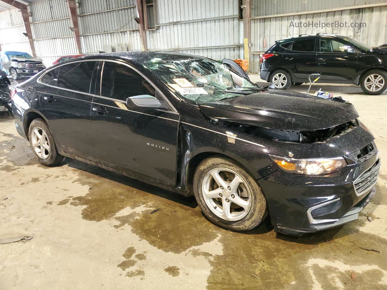 2018 Chevrolet Malibu Ls Black vin: 1G1ZB5ST4JF254064