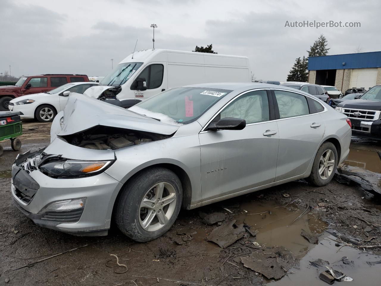 2019 Chevrolet Malibu Ls Серебряный vin: 1G1ZB5ST4KF184745