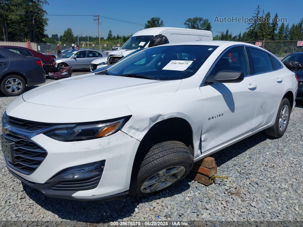 2021 Chevrolet Malibu Fwd Ls Белый vin: 1G1ZB5ST4MF008779