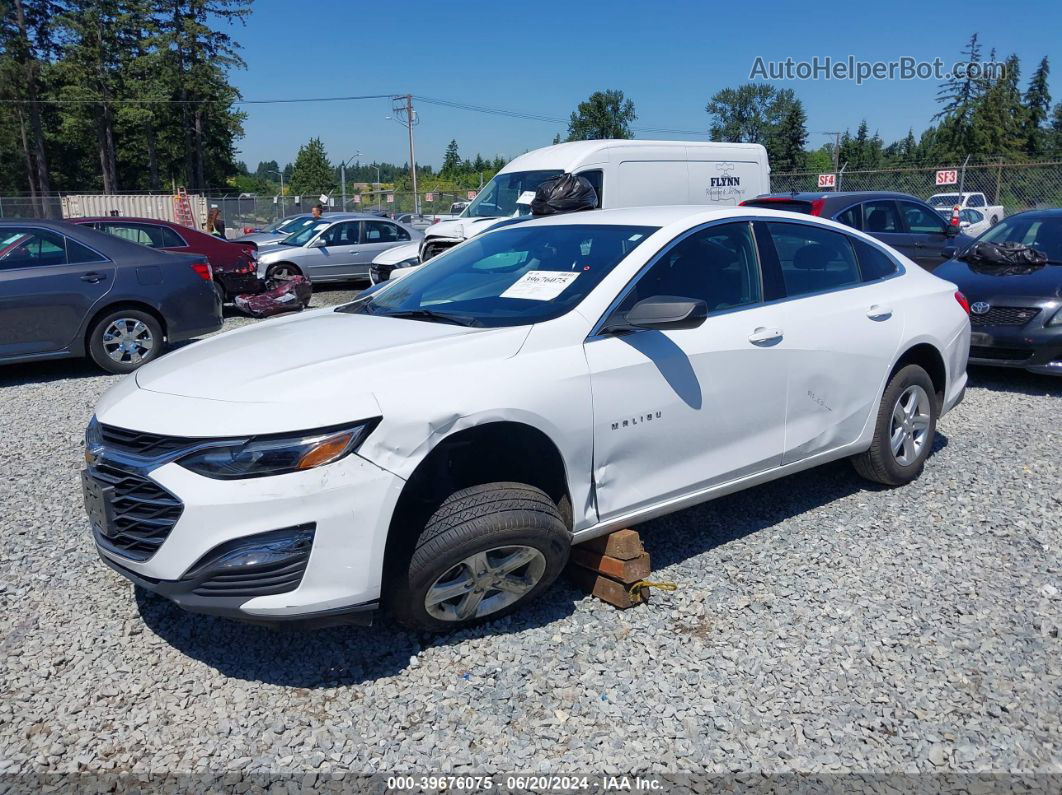 2021 Chevrolet Malibu Fwd Ls White vin: 1G1ZB5ST4MF008779