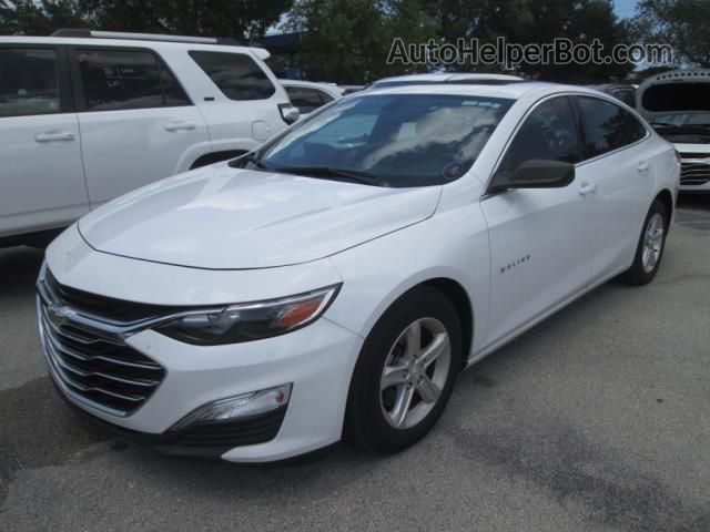 2021 Chevrolet Malibu Ls White vin: 1G1ZB5ST4MF038560