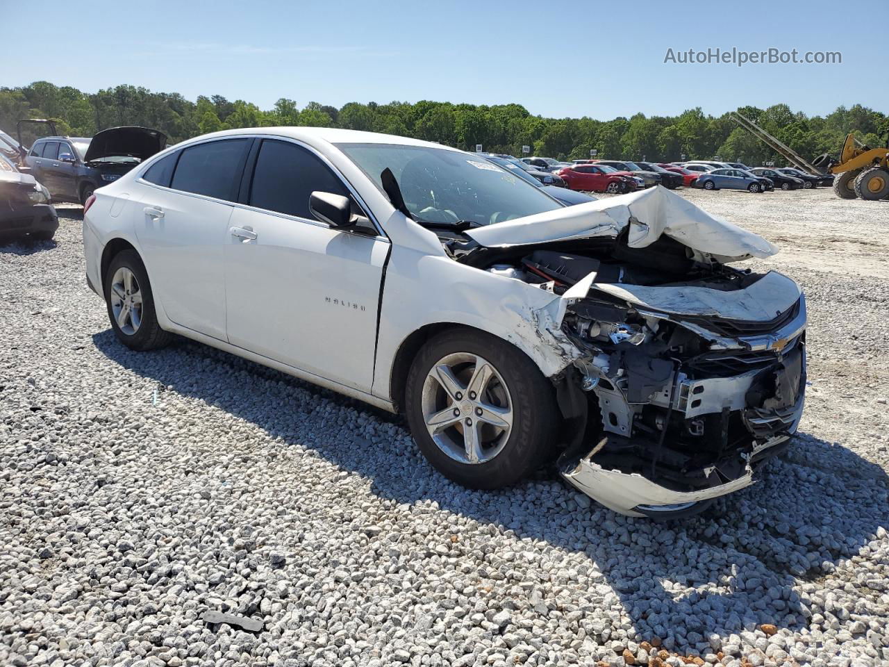 2021 Chevrolet Malibu Ls Белый vin: 1G1ZB5ST4MF040440