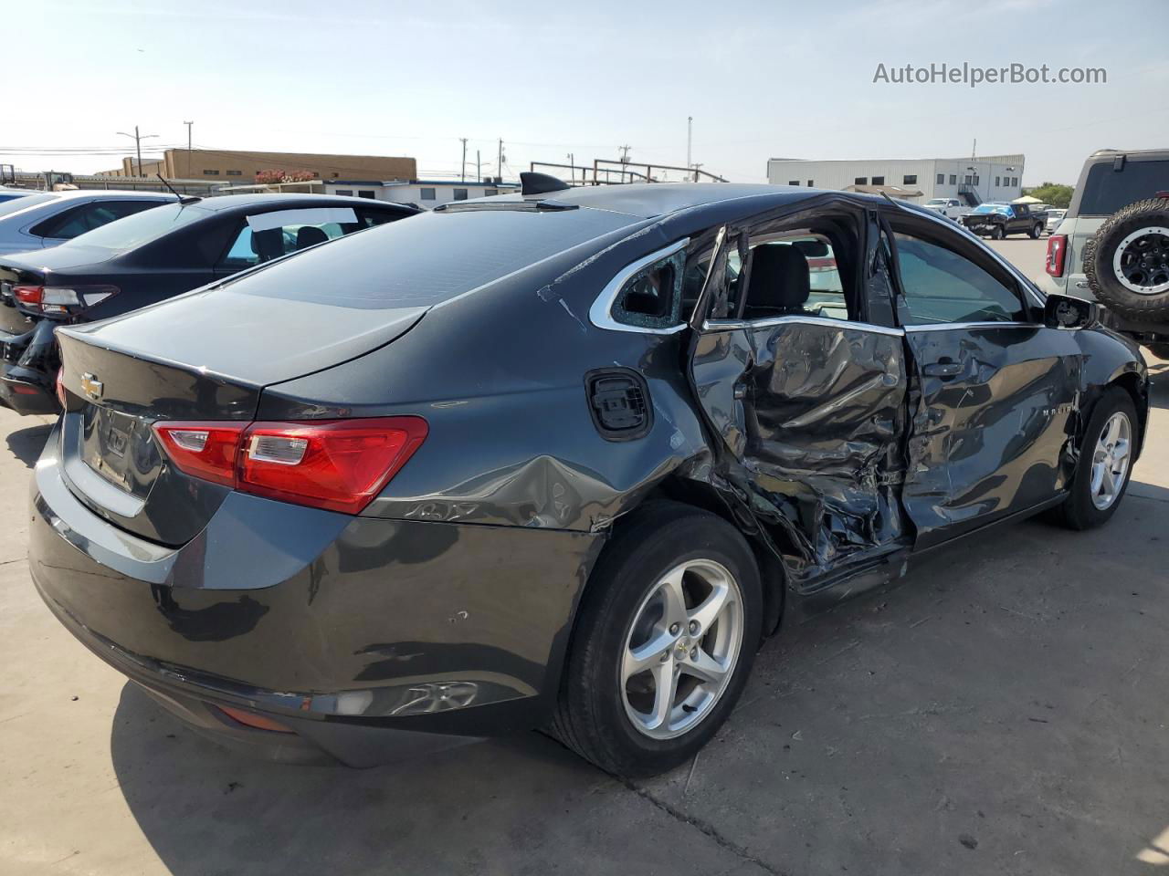 2017 Chevrolet Malibu Ls Gray vin: 1G1ZB5ST5HF207247