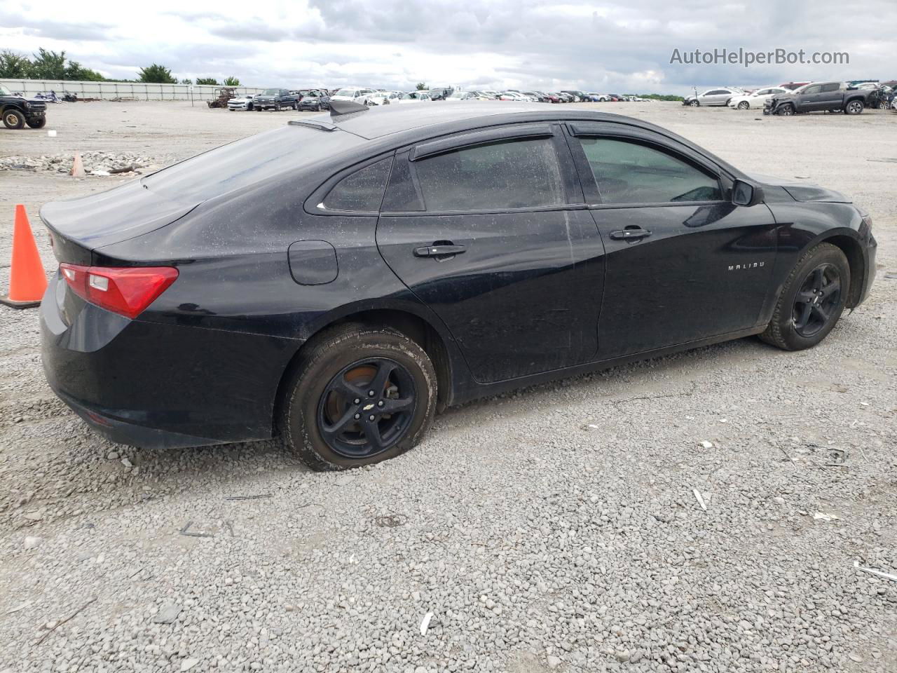 2017 Chevrolet Malibu Ls Black vin: 1G1ZB5ST5HF214540