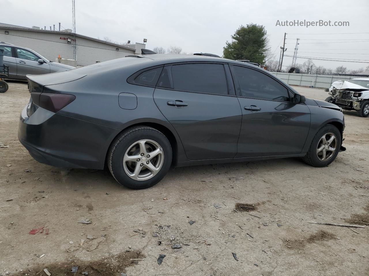 2017 Chevrolet Malibu Ls Charcoal vin: 1G1ZB5ST5HF229118