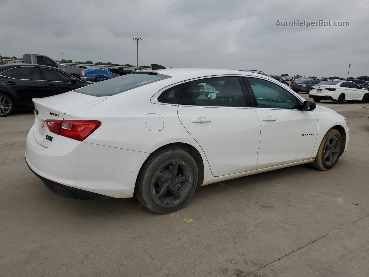 2017 Chevrolet Malibu Ls White vin: 1G1ZB5ST5HF271028