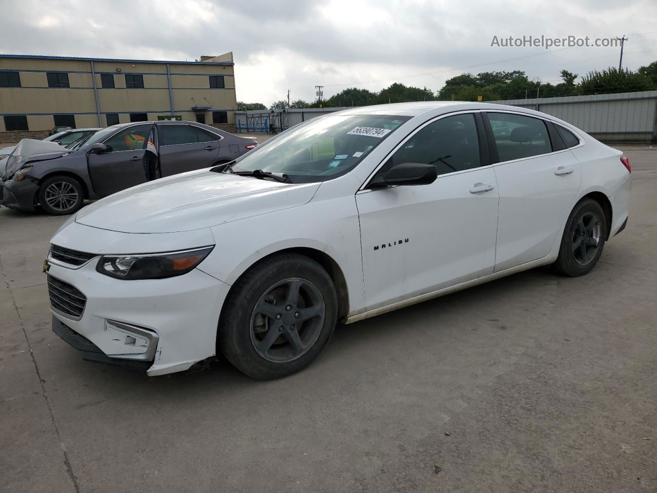 2017 Chevrolet Malibu Ls White vin: 1G1ZB5ST5HF271028