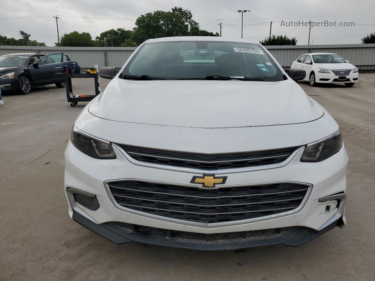 2017 Chevrolet Malibu Ls White vin: 1G1ZB5ST5HF271028