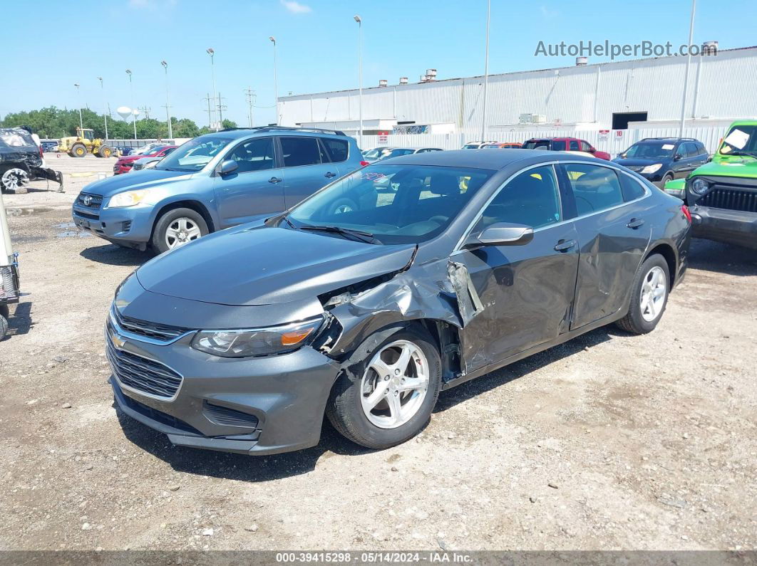 2017 Chevrolet Malibu Ls Gray vin: 1G1ZB5ST5HF284359