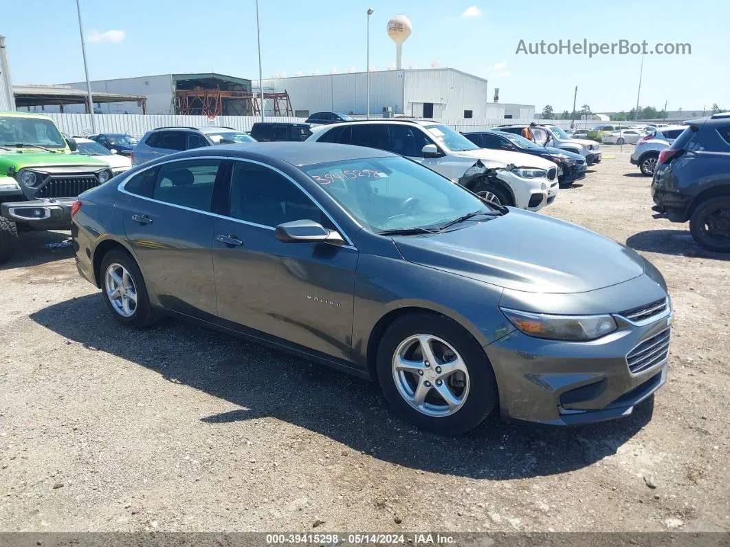 2017 Chevrolet Malibu Ls Серый vin: 1G1ZB5ST5HF284359