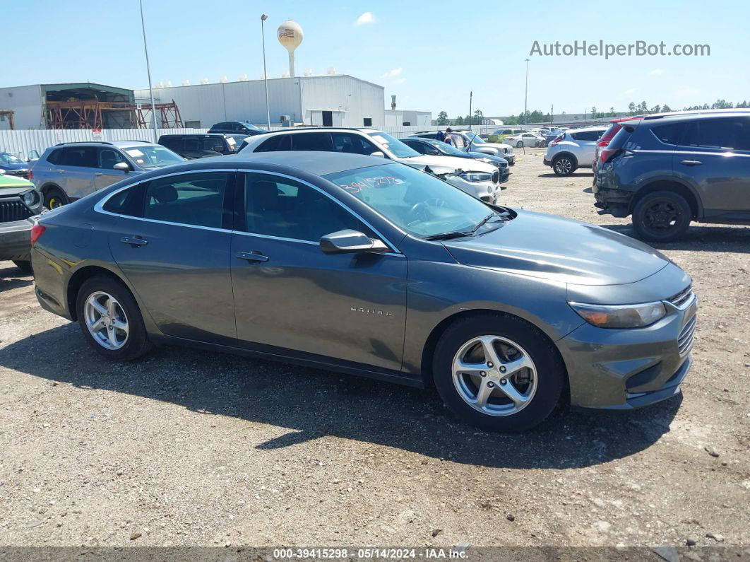 2017 Chevrolet Malibu Ls Gray vin: 1G1ZB5ST5HF284359