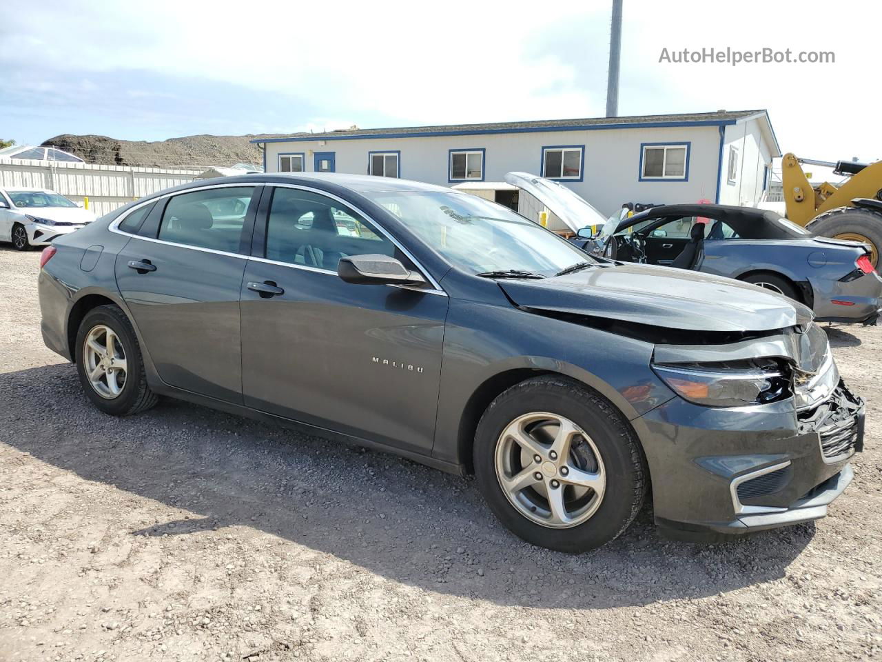 2018 Chevrolet Malibu Ls Charcoal vin: 1G1ZB5ST5JF108689