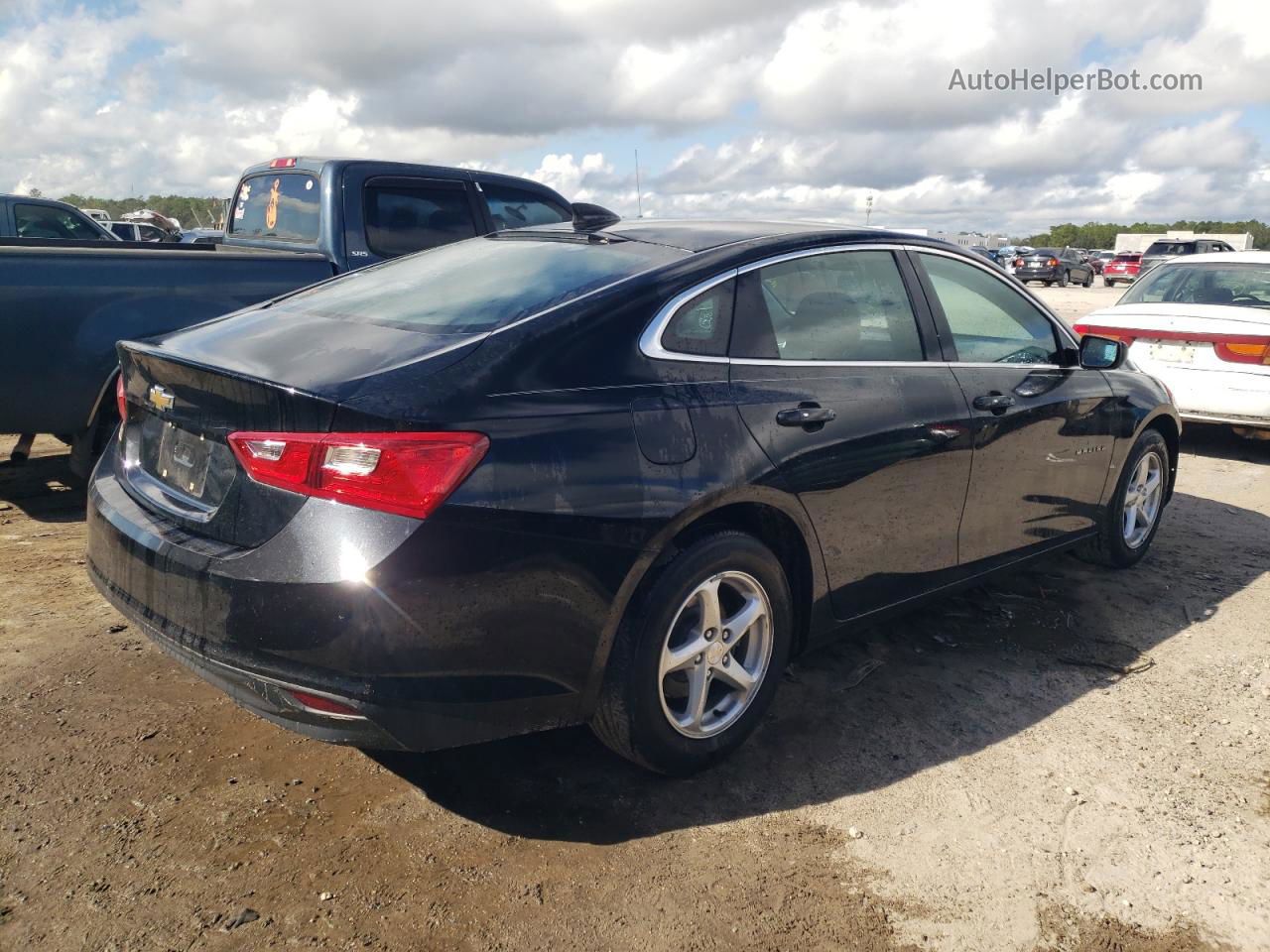 2018 Chevrolet Malibu Ls Black vin: 1G1ZB5ST5JF207190