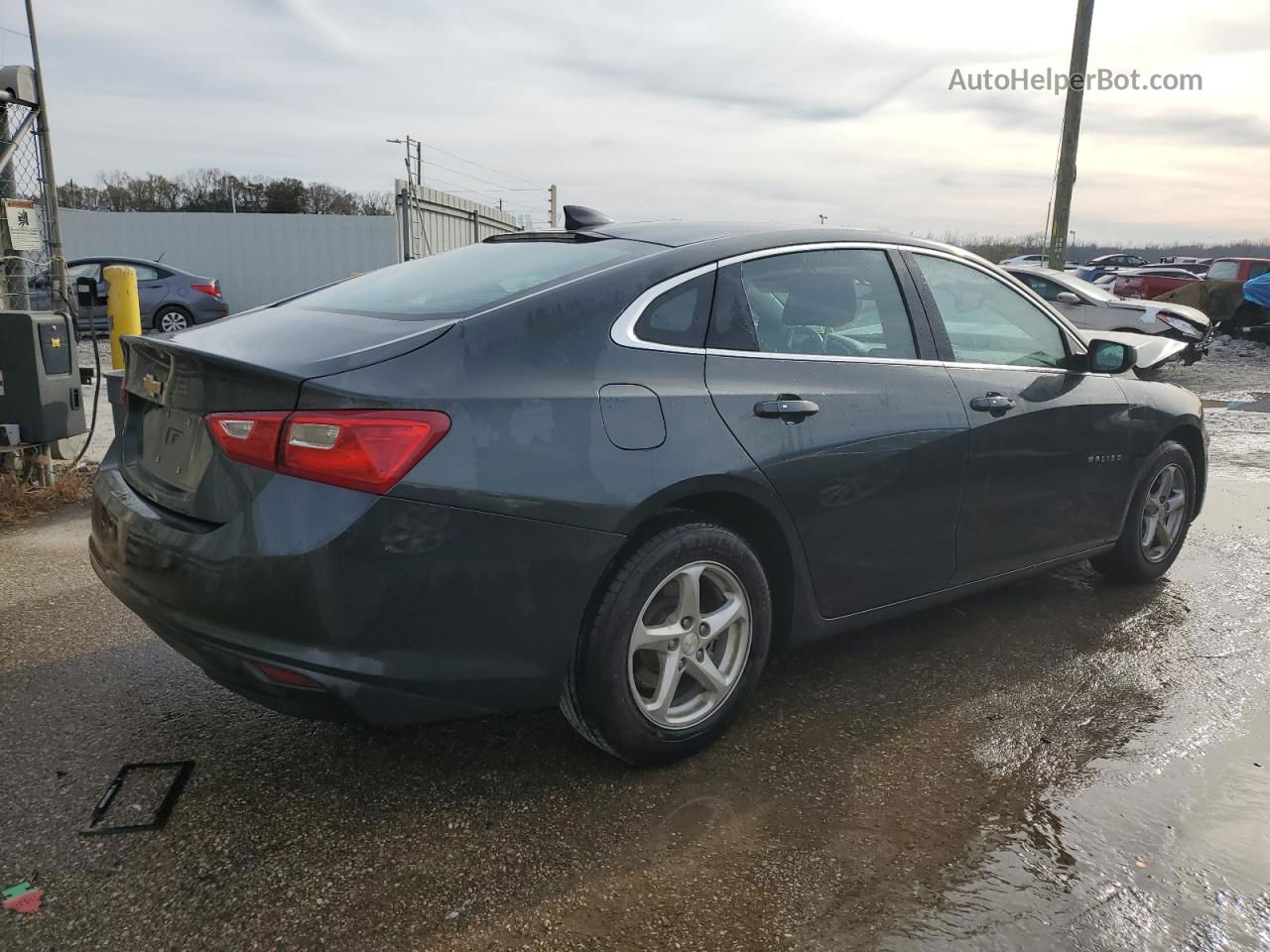 2018 Chevrolet Malibu Ls Black vin: 1G1ZB5ST5JF249956