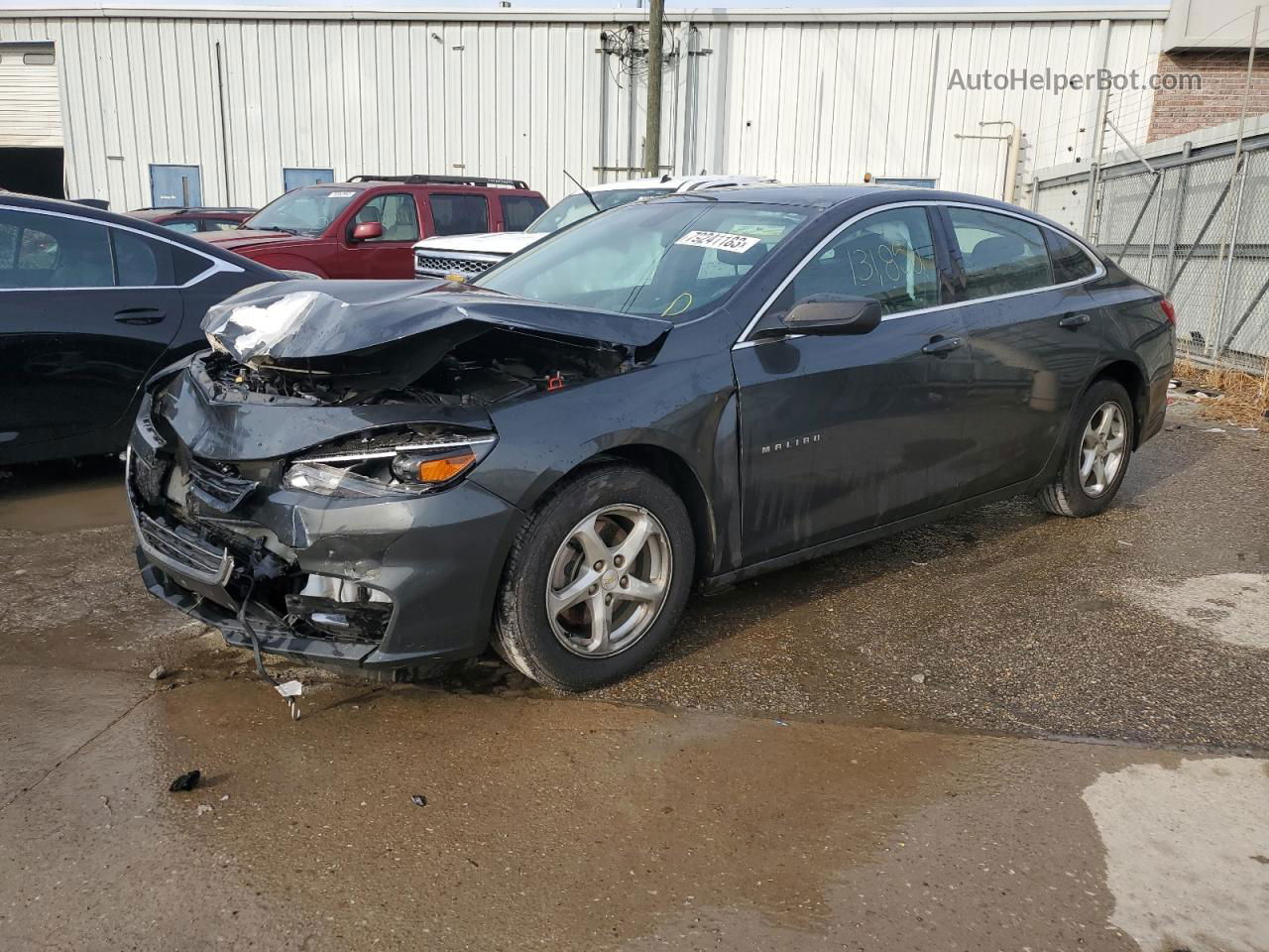 2018 Chevrolet Malibu Ls Black vin: 1G1ZB5ST5JF249956