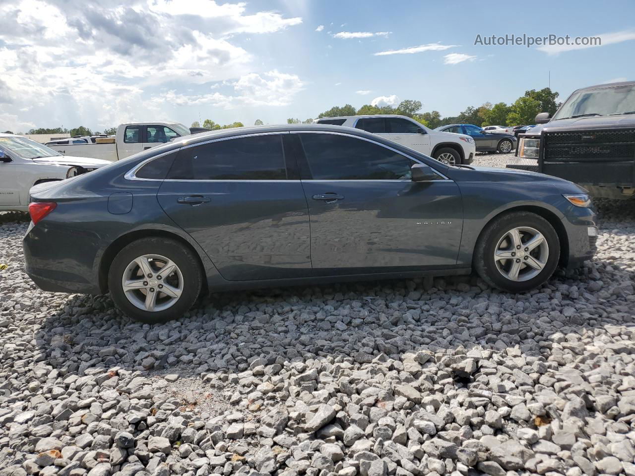 2019 Chevrolet Malibu Ls Gray vin: 1G1ZB5ST5KF218174