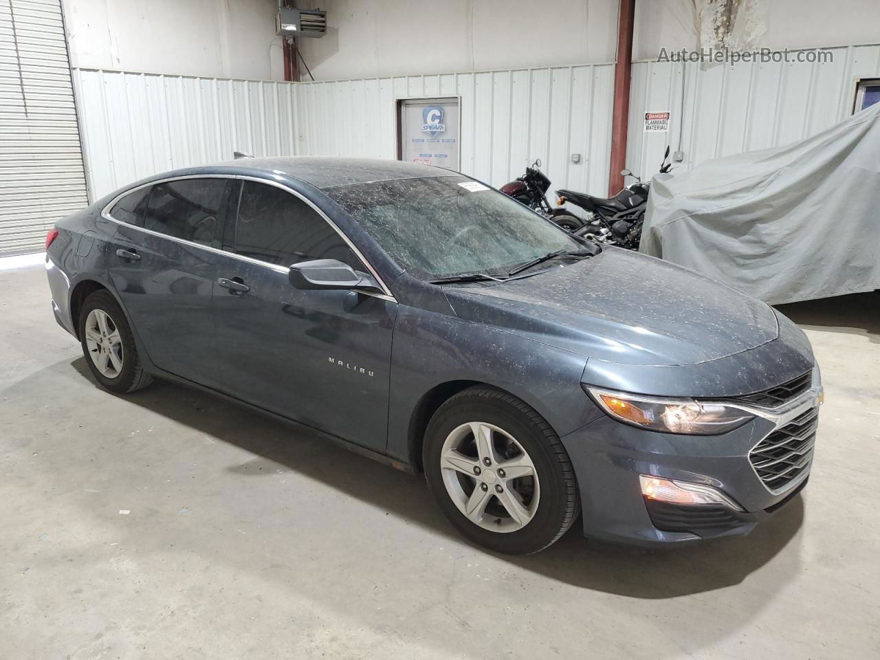 2019 Chevrolet Malibu Ls Gray vin: 1G1ZB5ST5KF218174