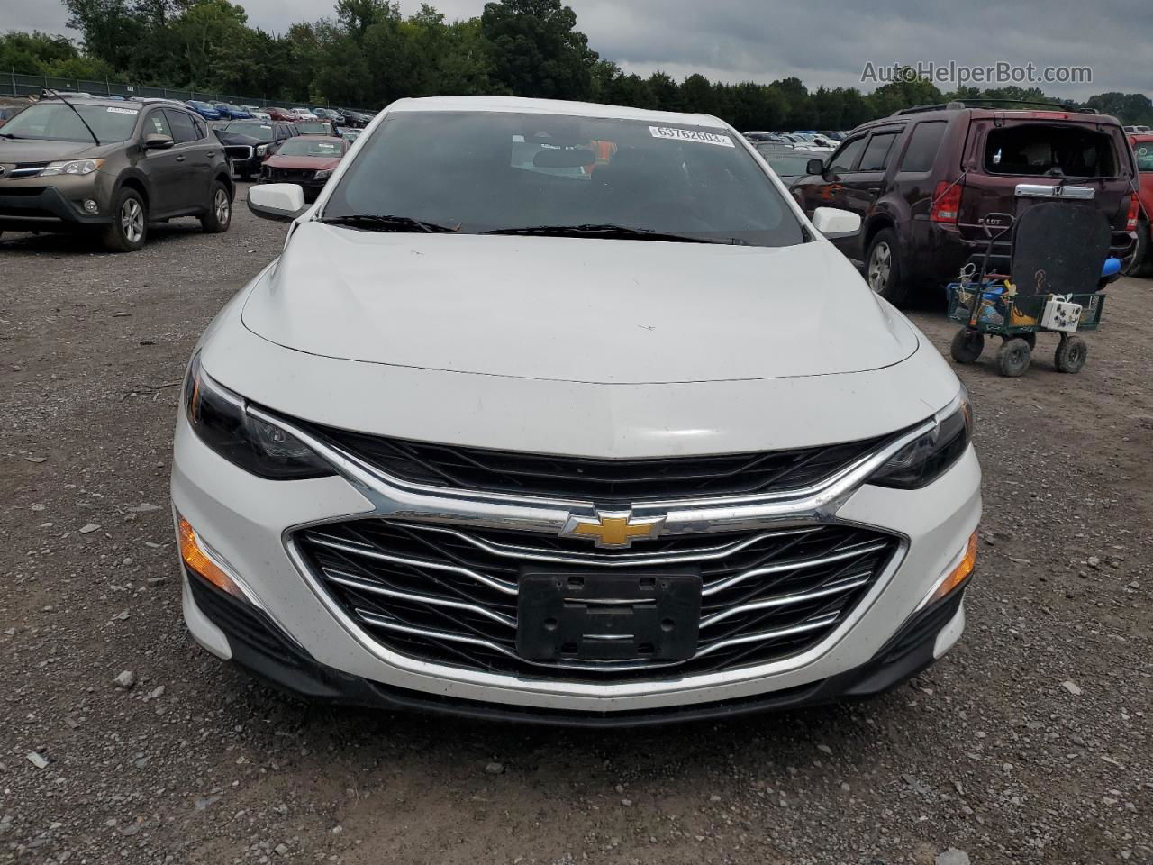 2021 Chevrolet Malibu Ls Белый vin: 1G1ZB5ST5MF021556