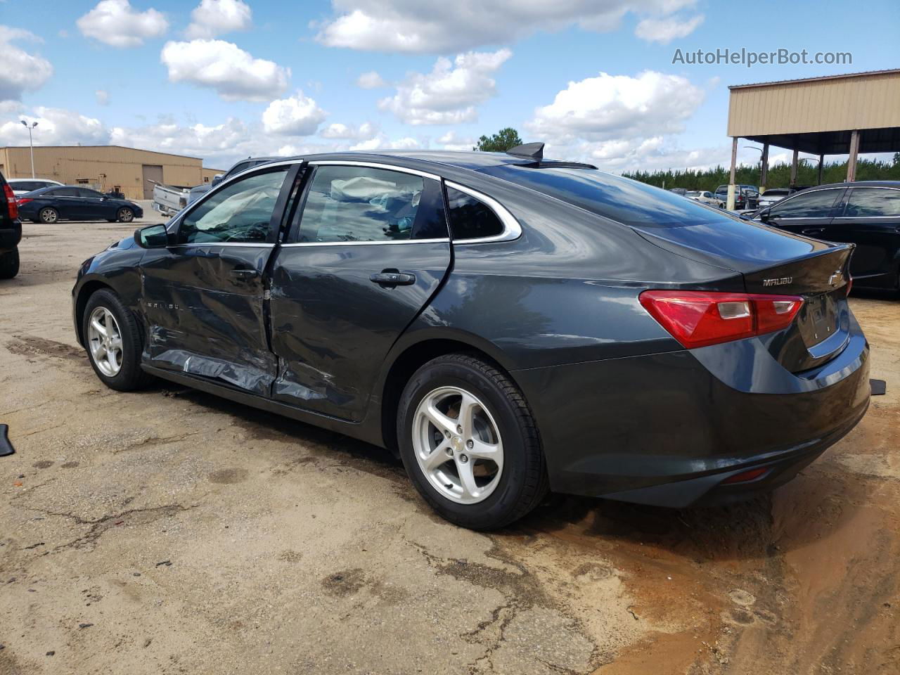 2017 Chevrolet Malibu Ls Синий vin: 1G1ZB5ST6HF128461