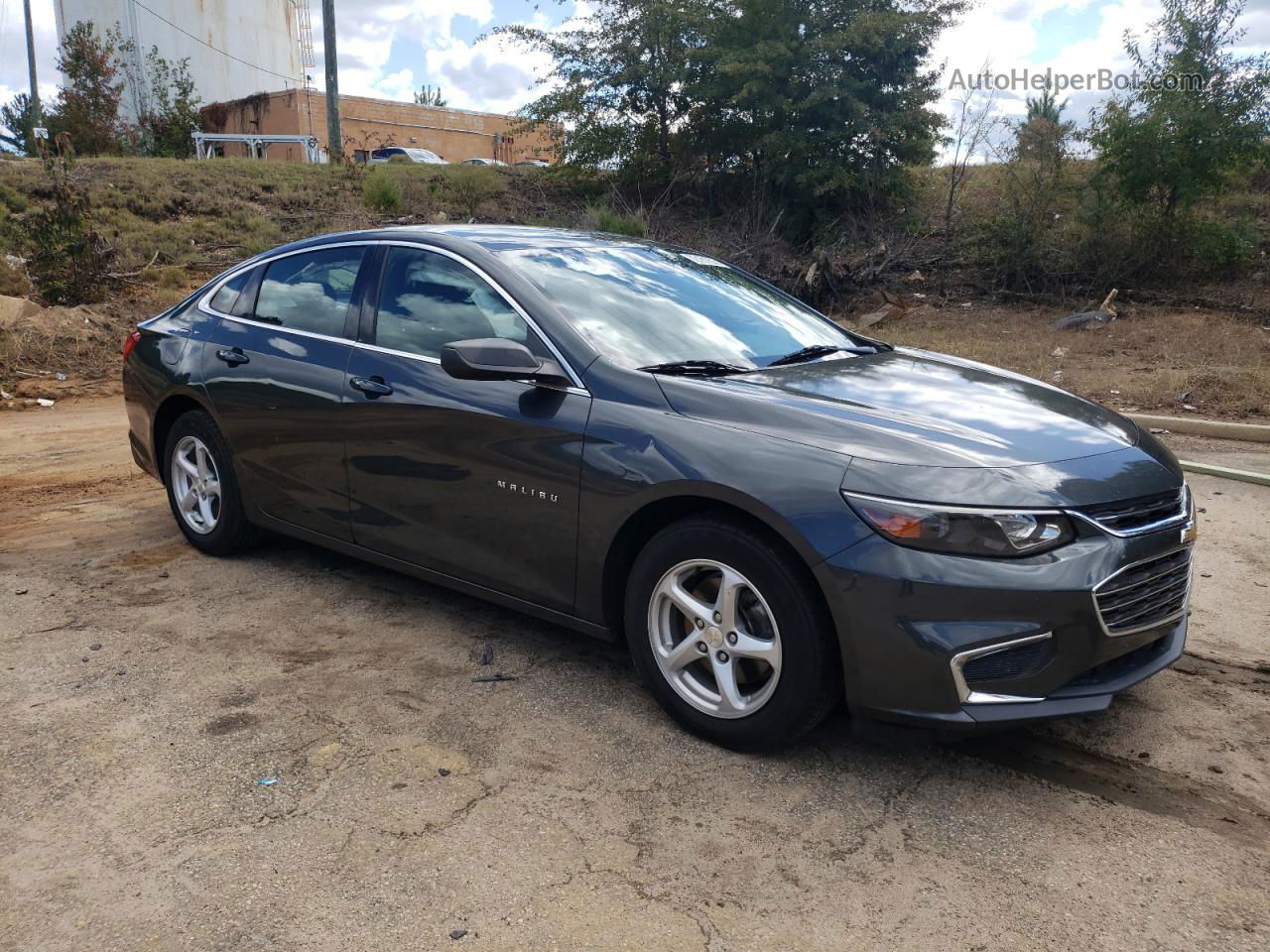 2017 Chevrolet Malibu Ls Синий vin: 1G1ZB5ST6HF128461