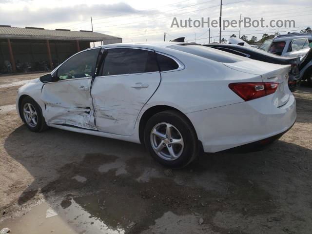 2017 Chevrolet Malibu Ls White vin: 1G1ZB5ST6HF177353