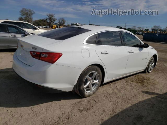 2017 Chevrolet Malibu Ls White vin: 1G1ZB5ST6HF177353