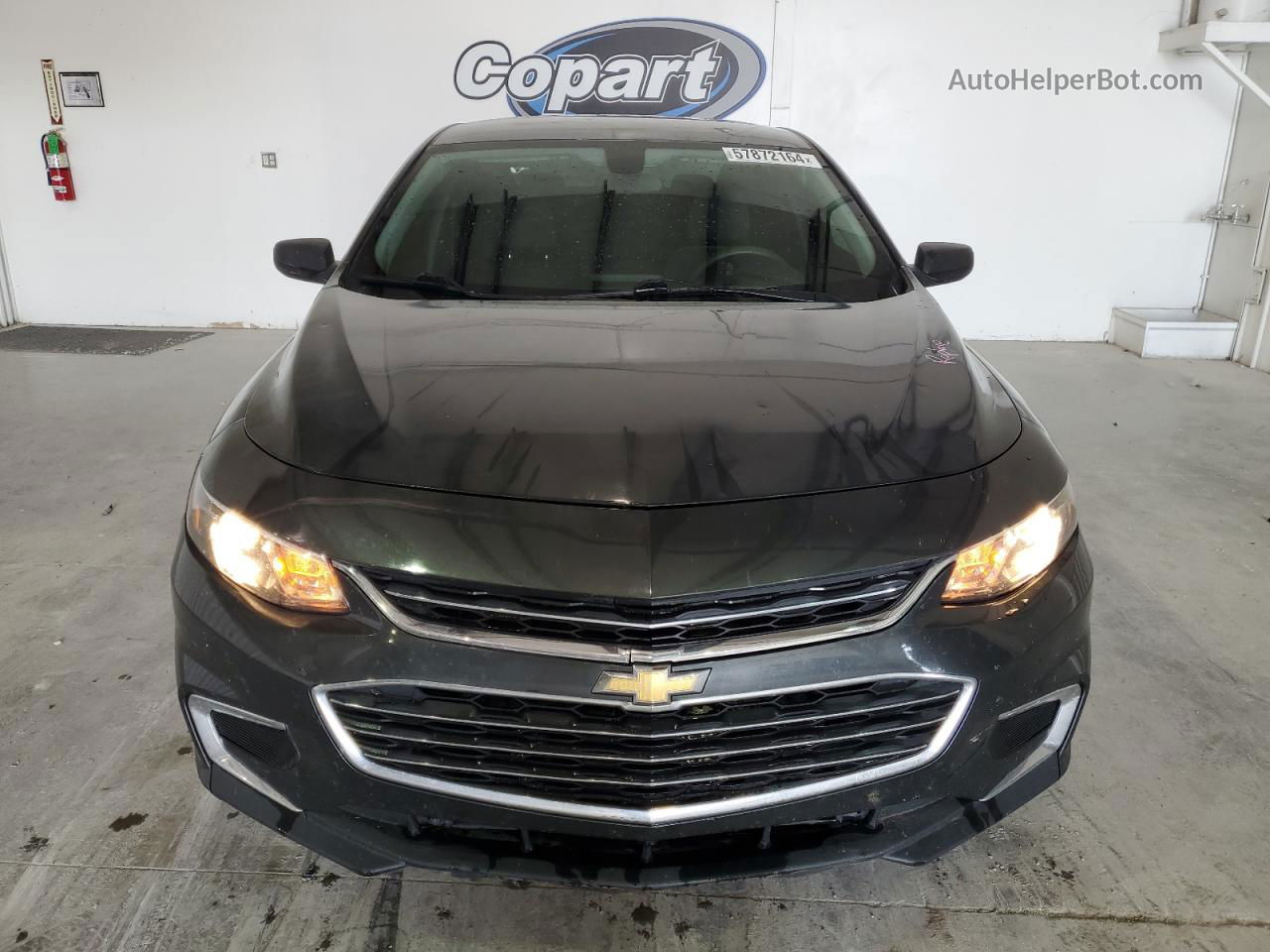 2017 Chevrolet Malibu Ls Charcoal vin: 1G1ZB5ST6HF187672